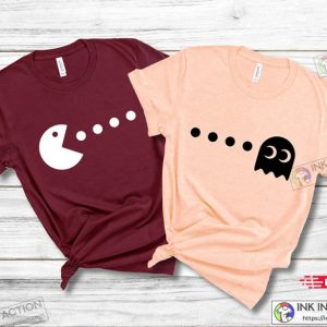 Valentine Pacman Shirts Matching Couple Tshirts Valentines Shirts 4