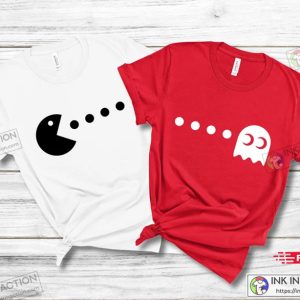 Valentine Pacman Shirts Matching Couple Tshirts Valentines Shirts 6
