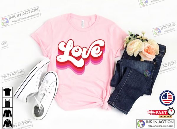 Retro Valentines Day Shirt, Valentines Day Shirts, Vintage Valentine Love
