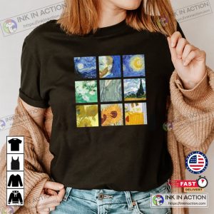 Vincent Van Gogh Collage T-Shirt Art Shirt