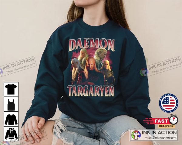 Vintage Daemon Targaryen 90s Sweatshirt Matt Smith Daemon Targaryen Trending Shirt