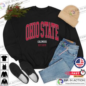 Vintage Ohio State Sweatshirt Ohio State Fan Crewneck Sweatshirt Ohio State College Basic Shirt 3