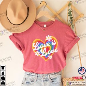 Vintage style pride shirt Gay Rainbow Shirt LGBT Shirt Lesbian Shirt Gay Pride Shirt Softstyle Unisex Tee 5