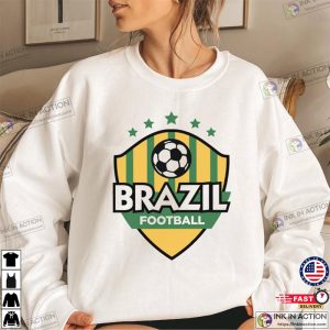 WC 2022 Brasil Brazilian Football Brazil National Flag National Soccer Team Logo Shirt 4