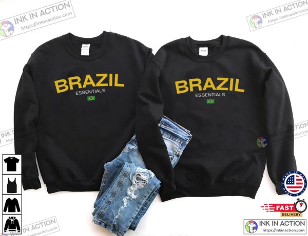 National Team Brazil Flag Soccer FIFA World Cup 2022 Shirt