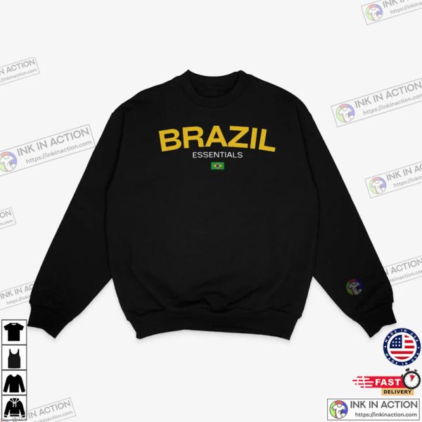 National Team Brazil Flag Soccer FIFA World Cup 2022 Shirt