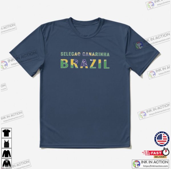 Brazil Selecao Canarinha World Cup Qatar 2022 Active T-shirt