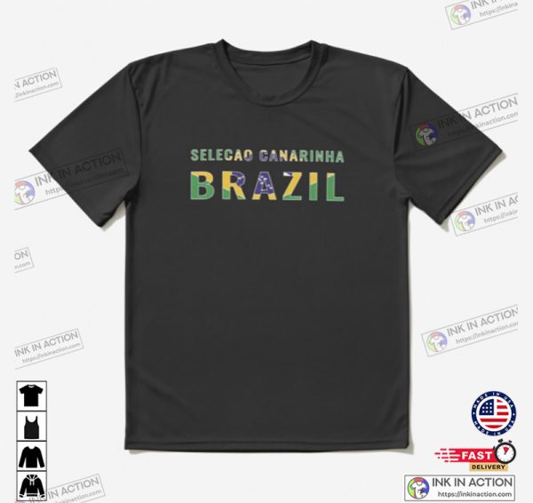 Brazil Selecao Canarinha World Cup Qatar 2022 Active T-shirt