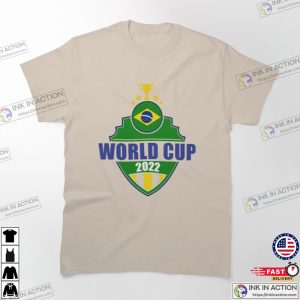 WC Brazil World Cup 2022 World Cup Qatar 2022 Brazil Flag Classic Tshirt 1