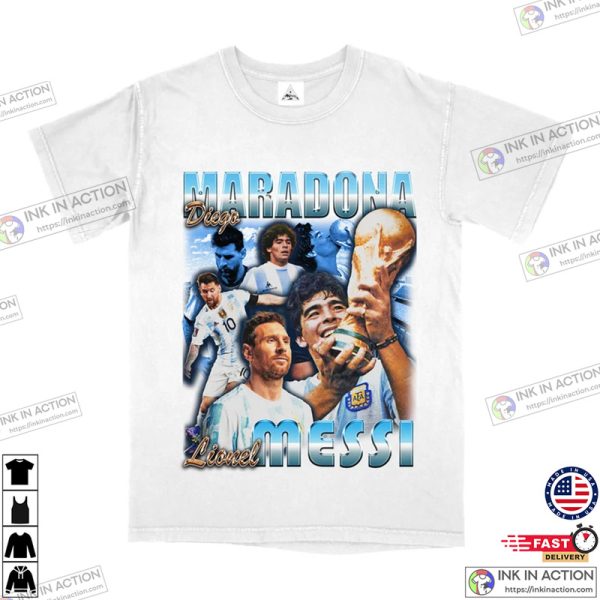 Messi Maradona Argentina World Cup 2022 Shirt