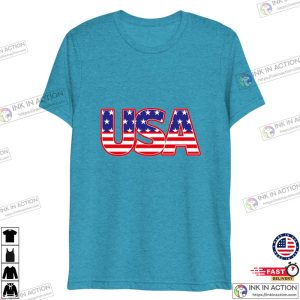 USA Flag Basic T-shirt