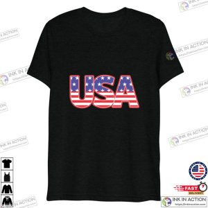 USA Flag Basic T-shirt