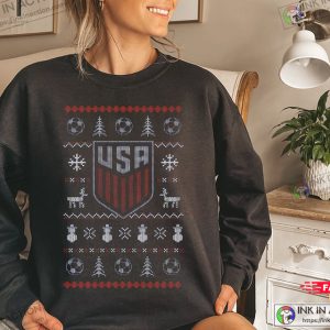 WC USA World Cup US Soccer USA Soccer Ugly Christmas Sweater Qatar 2022 World Cup Shirt 4
