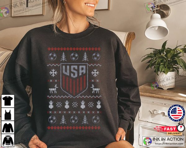 USA World Cup Soccer Ugly Christmas Sweater