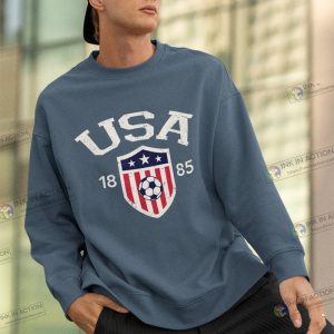 WC Vintage USA Soccer 1885 Sweatshirt USA Soccer Shirt World Cup United State Shirt 1