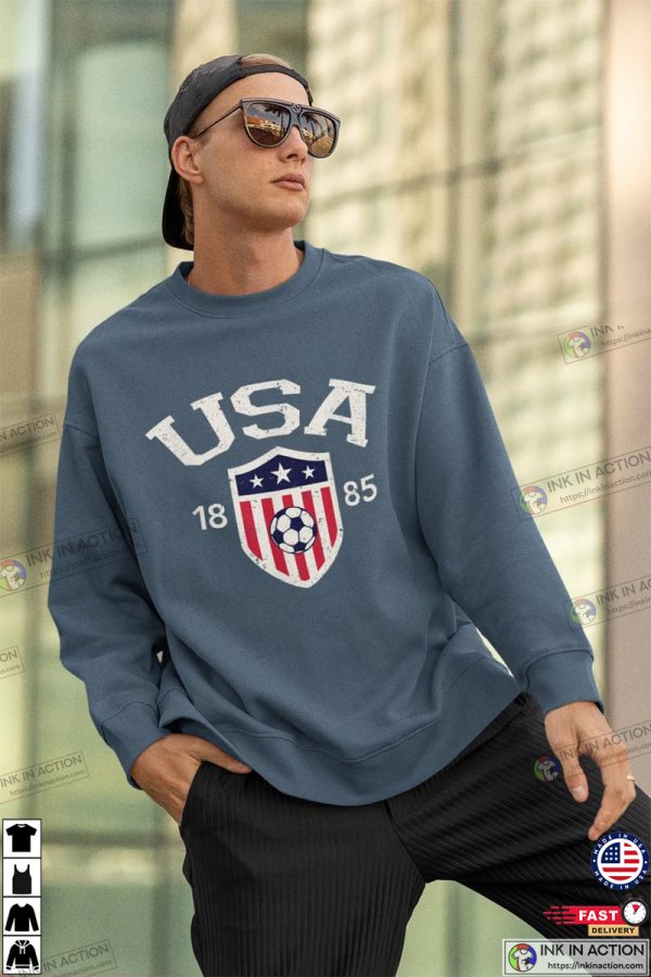 Vintage USA Soccer 1885 Sweatshirt