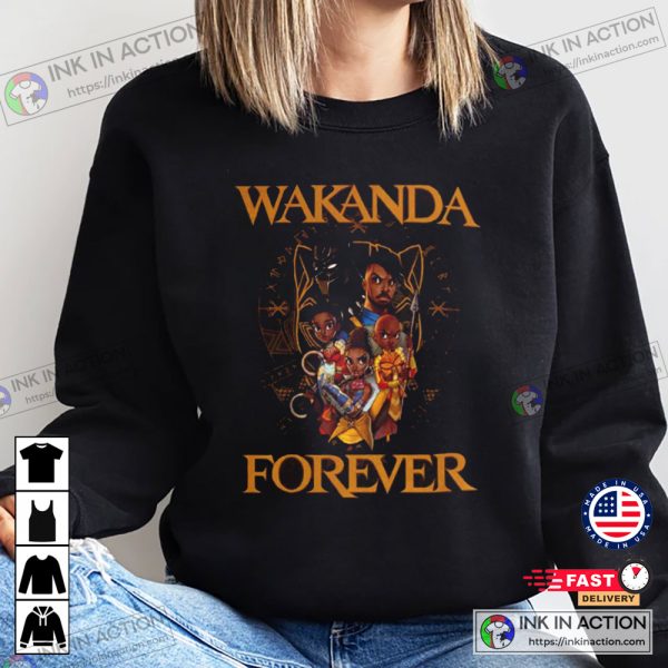 Wakanda Forever Black Panther The King Of Wakanda T’Challa 1976 T-shirt
