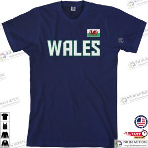 Wales National Team Mens T shirt Welsh Flag European United Kingdom Football Great Britain English Soccer 2