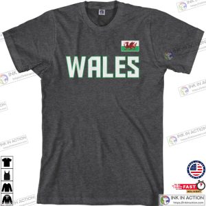 Wales National Team Mens T shirt Welsh Flag European United Kingdom Football Great Britain English Soccer 3