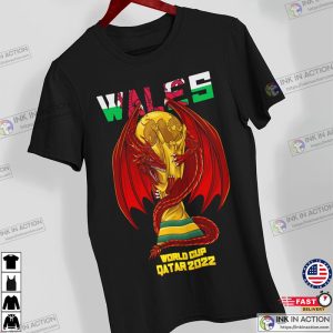 Wales World Cup Unisex T Shirt Qatar World Cup 2022 Supporter Active Shirt 2