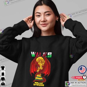 Wales World Cup Unisex T-Shirt, Qatar World Cup 2022 Supporter Active Shirt