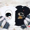 Wall-E and Eve Valentine’s Day Matching T-shirt, Cute Valentine Shirt, Wall-E Shirt, Couple Shirt For Valentines