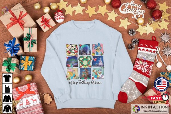 Walt Disney World Christmas Shirt, Mickey And Friends Christmas Shirt, Magic Kingdom Shirt