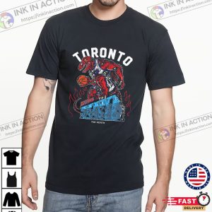Warren Lotas Toronto Raptors All Over Print Black Size XL t Shirt