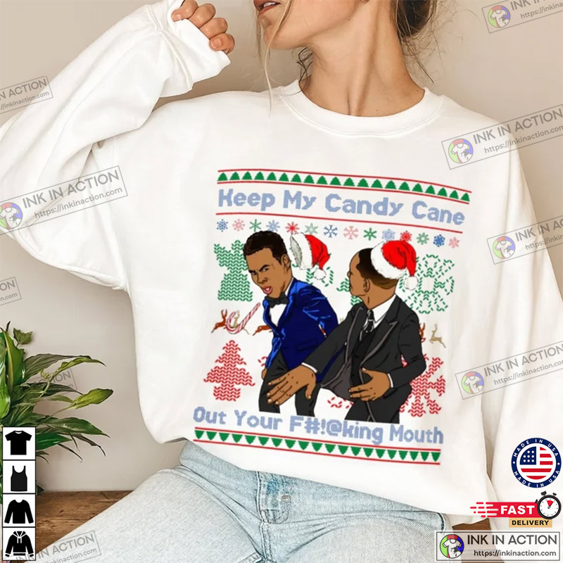 Will Smith Slaps Chris Rock Meme Ugly Christmas Sweater 2023 Anime Ape For  Men And Women - Binteez