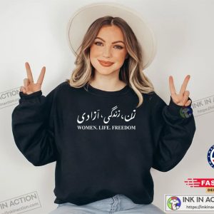 Women Life Freedom Sweatshirt Mahsa Amini Sweatshirt Freedom Woman Sweatshirt Stand With Iranian Women Sweatshirt 3