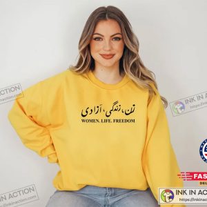 Women Life Freedom Sweatshirt Mahsa Amini Sweatshirt Freedom Woman Sweatshirt Stand With Iranian Women Sweatshirt 4