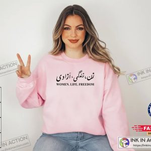 Women Life Freedom Sweatshirt Mahsa Amini Sweatshirt Freedom Woman Sweatshirt Stand With Iranian Women Sweatshirt 5