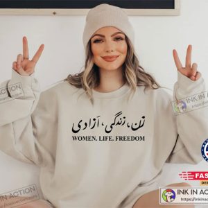 Women Life Freedom Sweatshirt Mahsa Amini Sweatshirt Freedom Woman Sweatshirt Stand With Iranian Women Sweatshirt 6