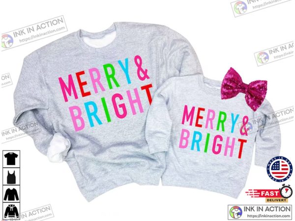 Merry And Bright Color Christmas Sweater