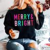 Merry And Bright Color Christmas Shirt
