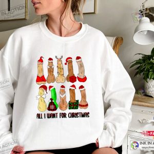 X mas All I Want For Christmas Dirty Santa Funny Tshirt Naughty Santa Shirt Funny Christmas Shirt Dirty Santa Sweatshirt 3