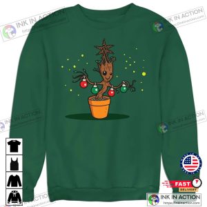 X mas Baby Groot Xmas Tree Christmas Jumper Sweater 3