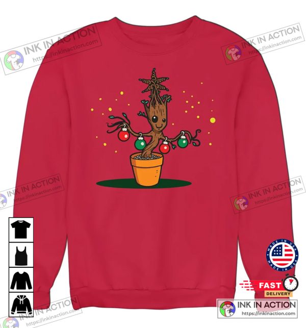 Baby Groot Xmas Tree Christmas Jumper Sweater