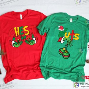 X mas Chest And Nuts Couples Christmas Shirt Christmas Shirt Couple Chestnuts 1