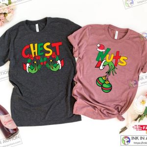 X mas Chest And Nuts Couples Christmas Shirt Christmas Shirt Couple Chestnuts 3