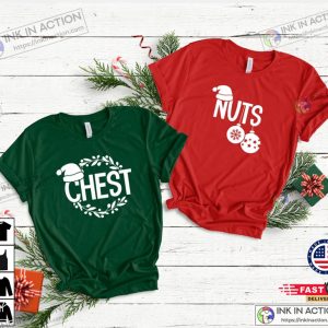 Chest Nuts Christmas Shirts, Christmas Couple Shirts, Matching Christmas Party Shirt