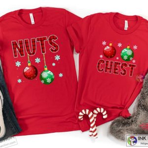 X mas Chest Nuts Matching Chestnuts Plaid Christmas Couples Shirt Chest Nuts Christmas Shirts 3