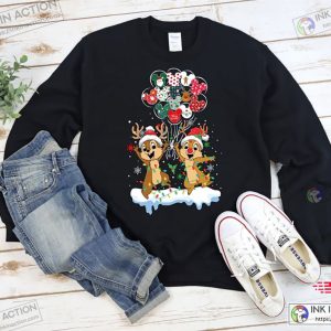 X mas Christmas Chip and Dale Sweatshirt Disney Double Troble Christmas Disney Balloon 4