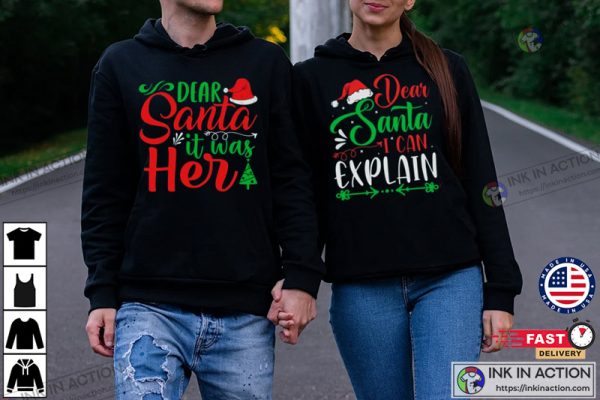 Christmas Couple Pajama Shirts Couples Christmas Sweaters Funny Christmas Shirt