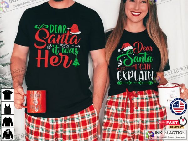 Christmas Couple Pajama Shirts Couples Christmas Sweaters Funny Christmas Shirt