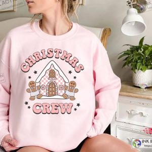 X mas Christmas Crew Sweatshirt Gingerbread Christmas Sweater Christmas Cookie Sweatshirt 3