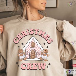 X mas Christmas Crew Sweatshirt Gingerbread Christmas Sweater Christmas Cookie Sweatshirt 4