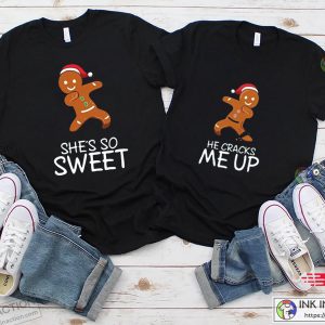 Christmas Gingerbread Shirts, Christmas Couple Shirts, Christmas Love Shirts, Matching Christmas Party Shirts