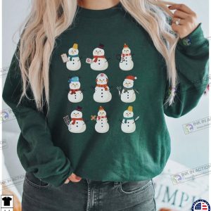 X mas Christmas Nurse Sweatshirt Christmas Pediatric Nurse Sweatshirt Funny Snowman Christmas Nurse Sweater 6