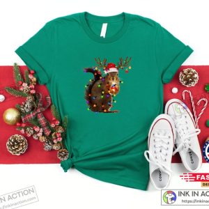 X mas Christmas Squirrel Lights Shirt Christmas Shirt Funny Christmas Shirt 3